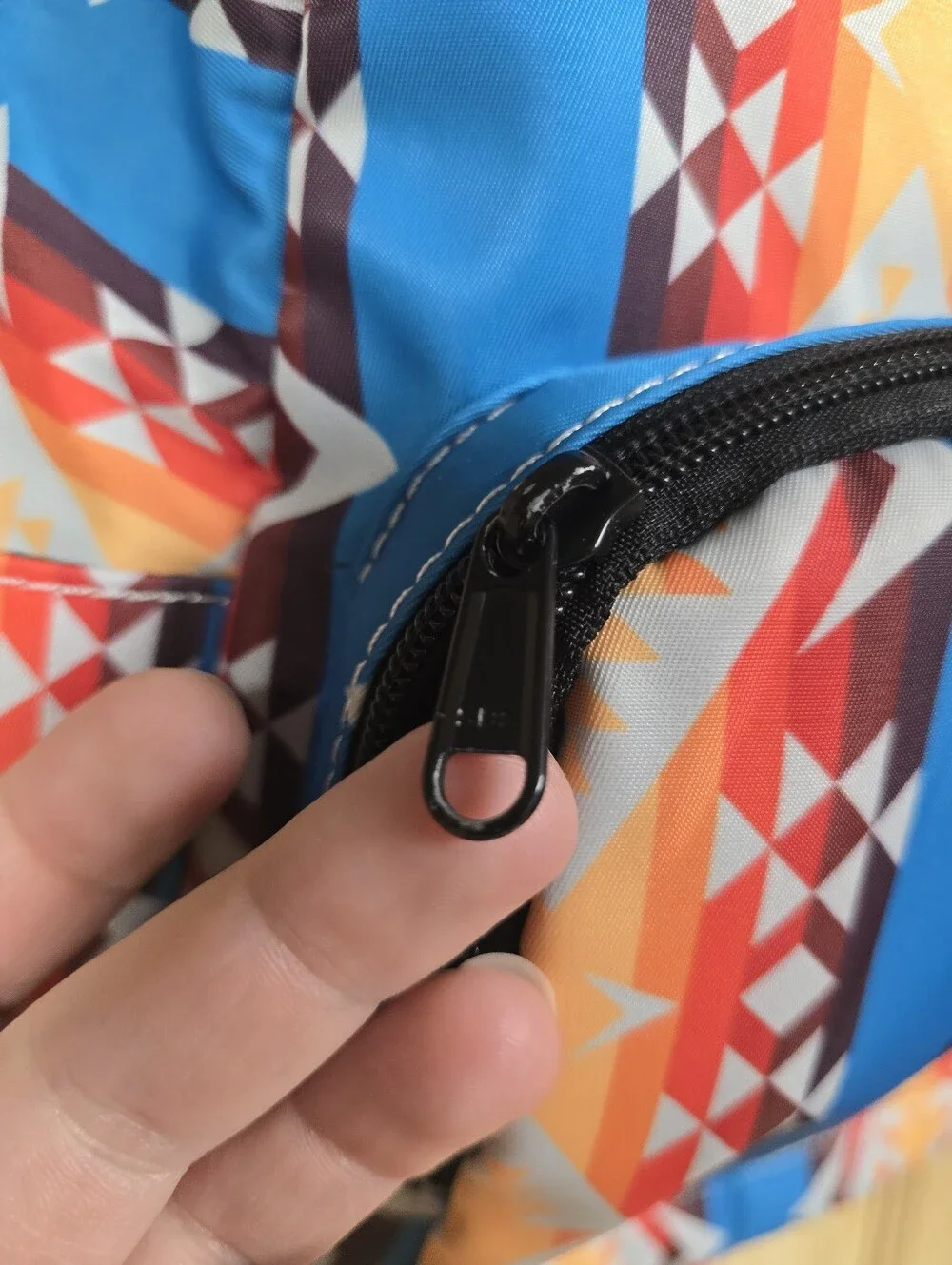 Blue & Orange Aztec Print Backpack